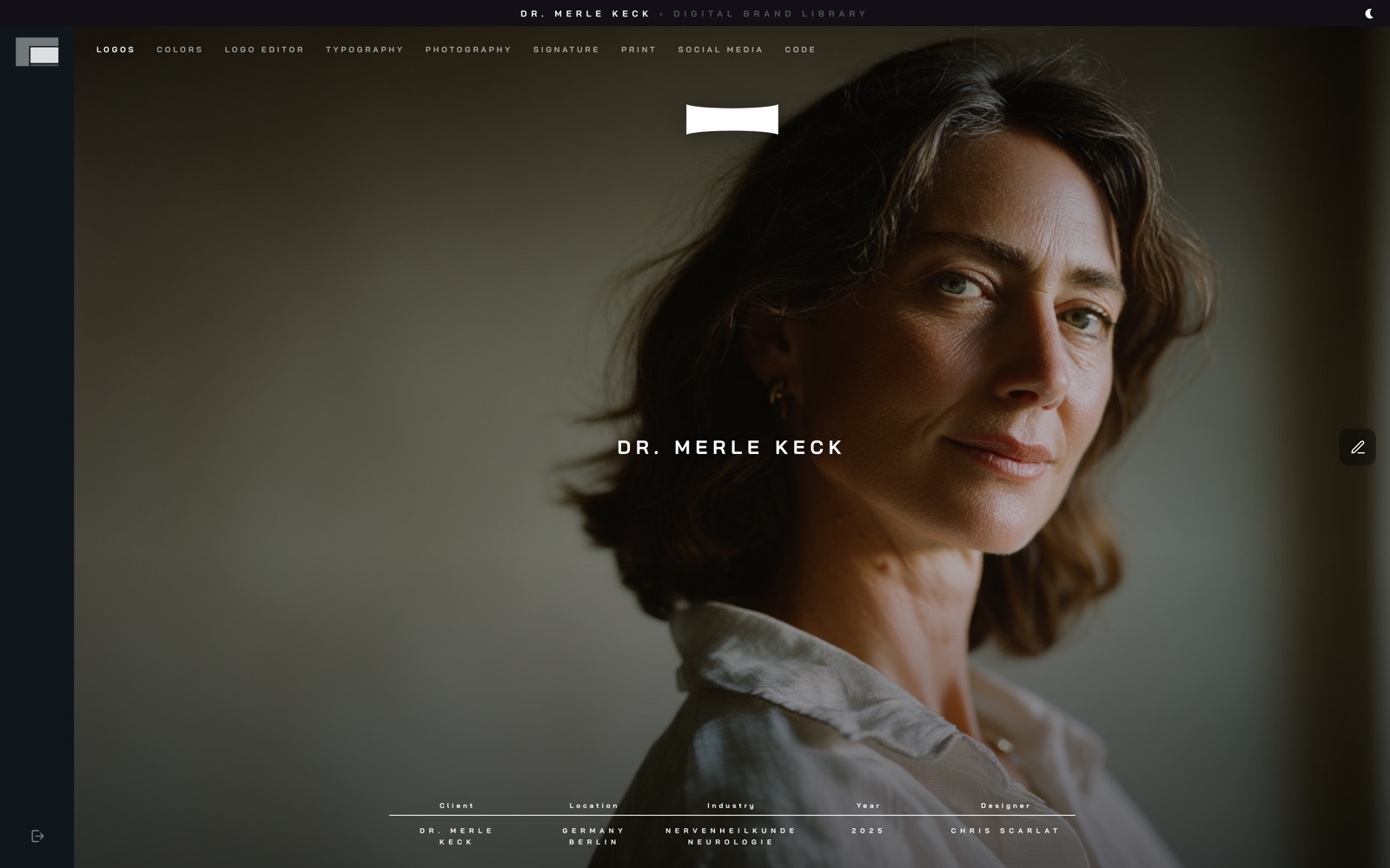 FRONT STYLE brand library hero, the identity presented full screen